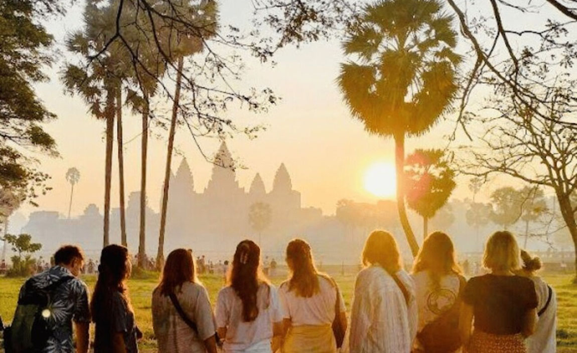 Temple Silhouette Shot