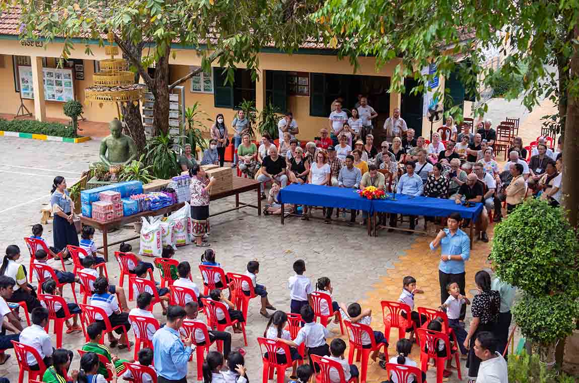 Visiting a community project